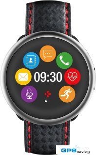 Умные часы MyKronoz ZeRound 2 HR Premium (черный/красный)
