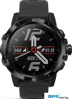 Умные часы Coros Vertix (серый/черный, силиконовый ремешок)