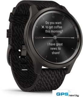 Гибридные умные часы Garmin Vivomove Style (черный)