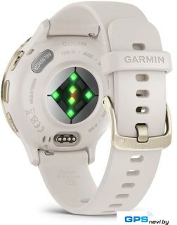 Умные часы Garmin Venu 3S (слоновая кость, с силиконовым ремешком)