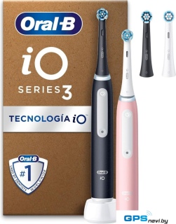 Комплект электрических зубных щеток Oral-B iO Series 3 Plus Edition Duopack Electric Toothbrush iOG3d.2BC6.K (черный/розовый)