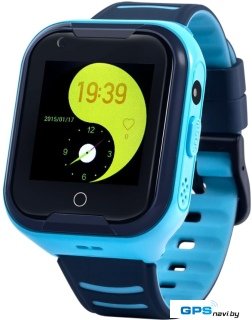 Умные часы Wonlex KT11 (черный/голубой)
