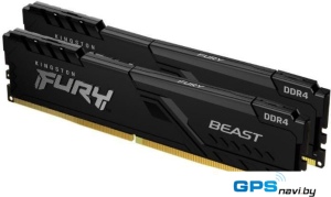 Оперативная память Kingston FURY Beast 32GB 2x16GB DDR4 PC4-25600 KF432C16BB1K2/32