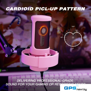 Проводной микрофон FIFINE A8T (розовый)