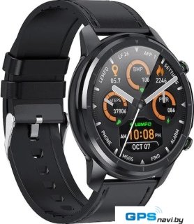 Умные часы Lemfo LF26 (черный/кожаный браслет)