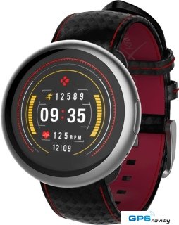 Умные часы MyKronoz ZeRound 2 HR Premium (черный/красный)
