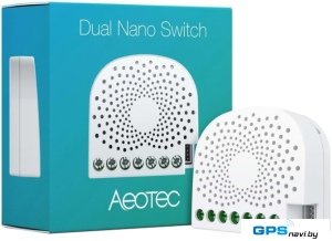 Контроллер Aeotec Dual Nano Switch with Power Metering