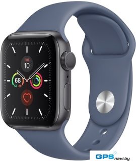 Умные часы Apple Watch Series 5 40 мм (алюминий серый космос/синий спортивный)