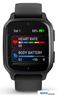 Умные часы Garmin Venu Sq 2 Music Edition (черный)