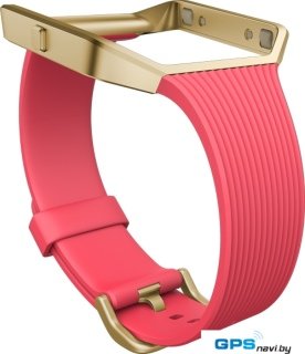 Ремешок Fitbit тонкий с рамкой для Fitbit Blaze (S, розовый/золотистый)